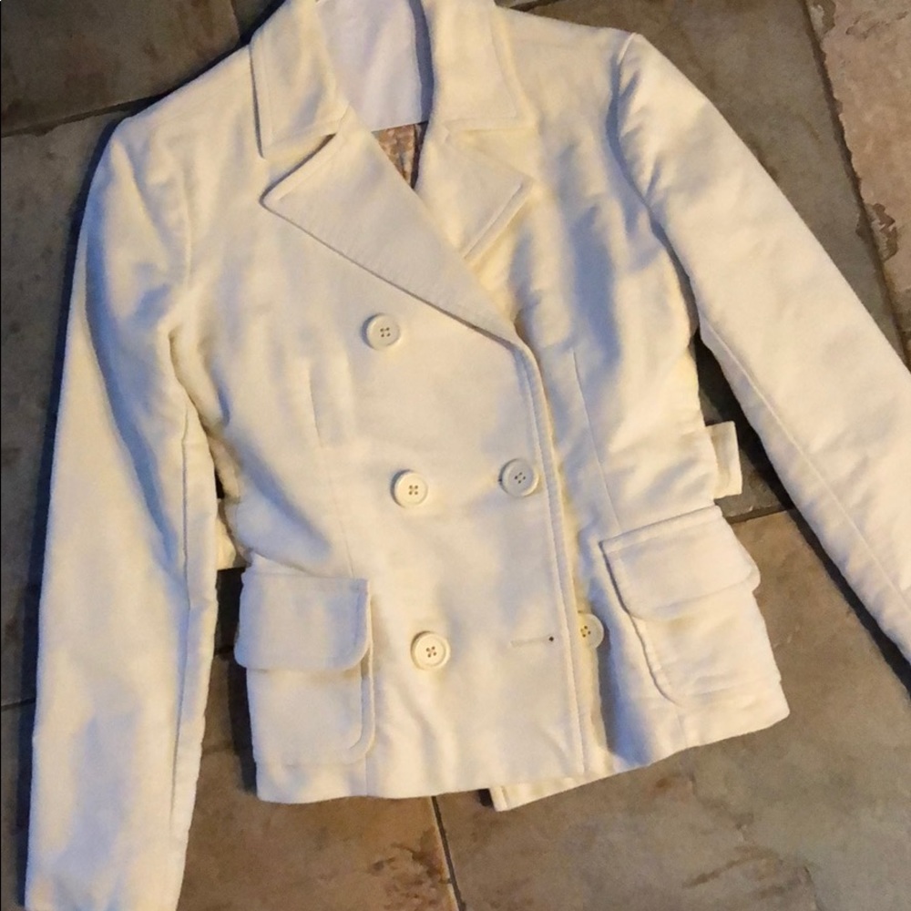 Vintage velvet pea coat